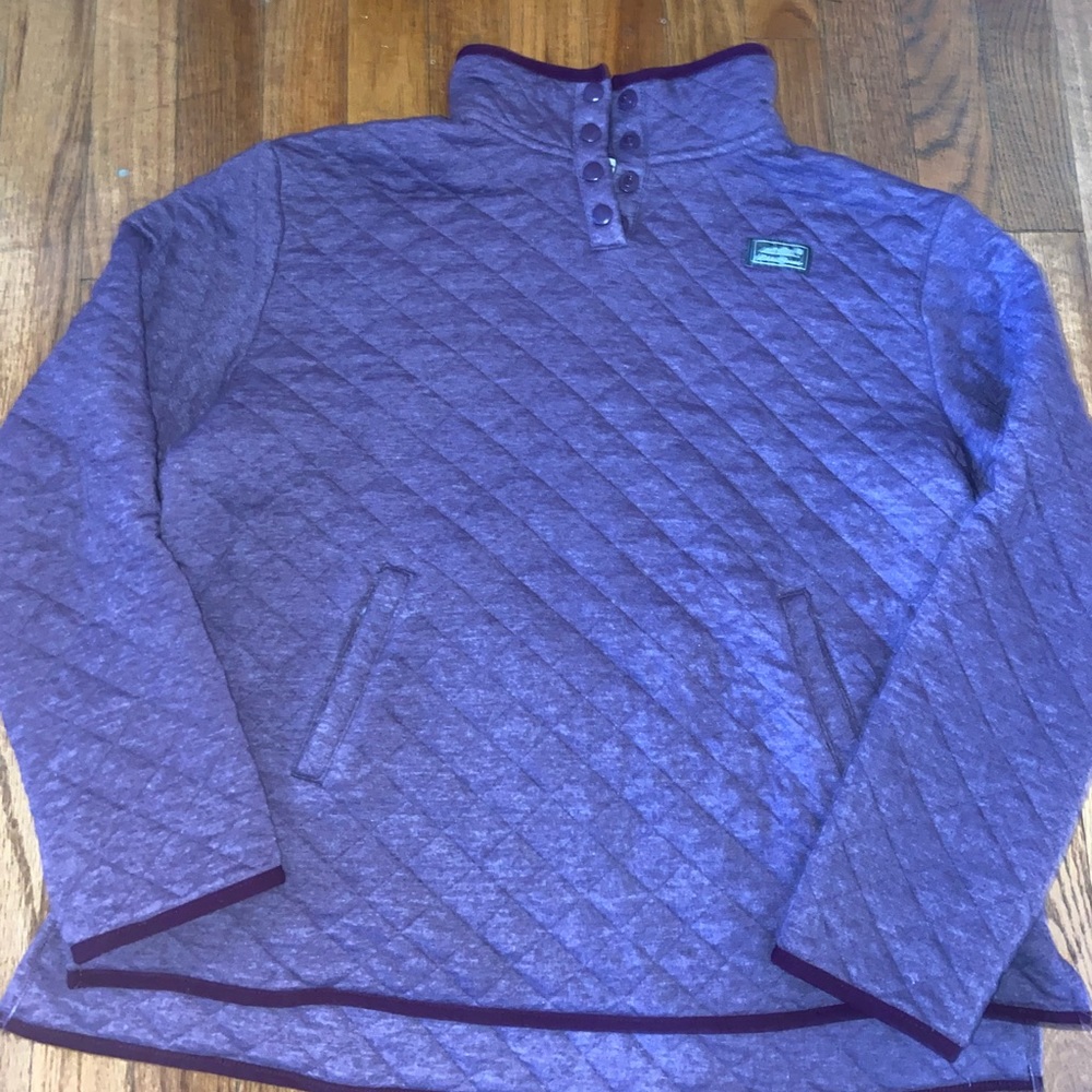 Eddie Bauer Quilted Mockneck Sweatshirt